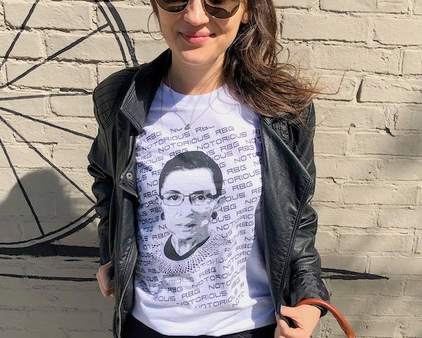 Pancakes and Wine - Notorious RBG short-sleeve t-shirt