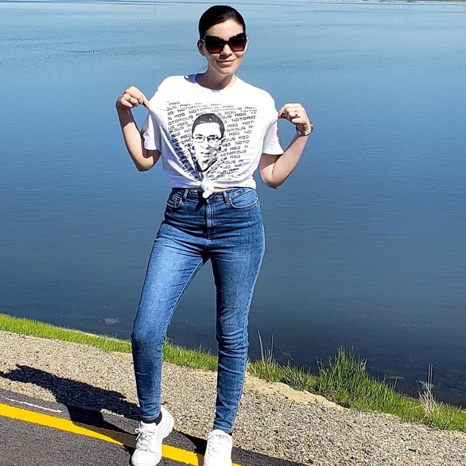 Pancakes and Wine - Notorious RBG short-sleeve t-shirt