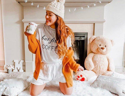 But First, Coffee relaxed fit soft tee