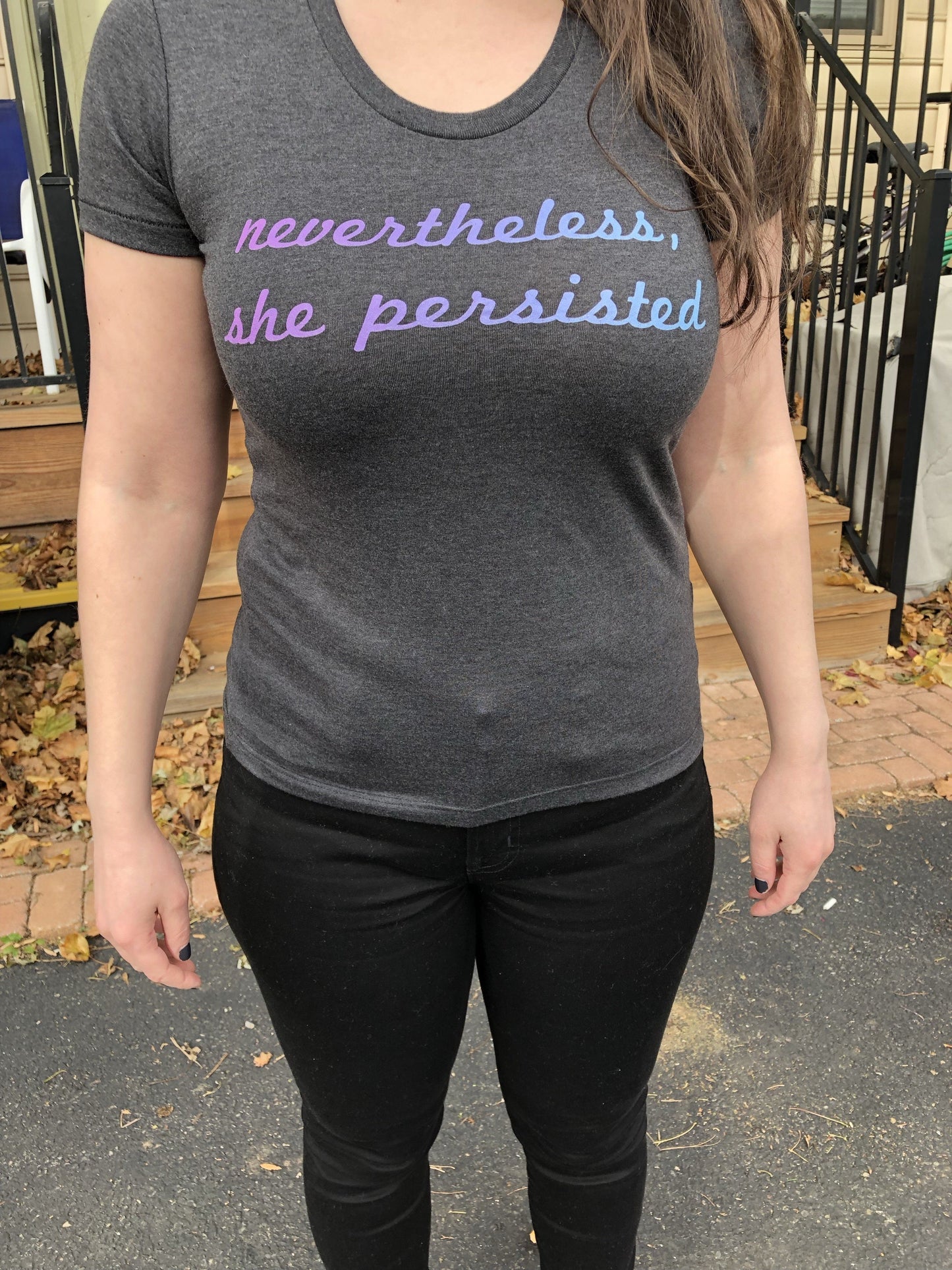 Nevertheless She Persisted fitted soft tee