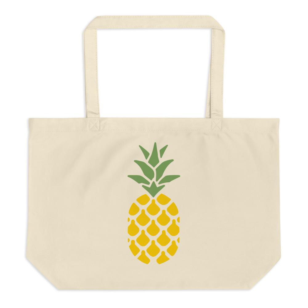 Large Organic Pineapple tote bag