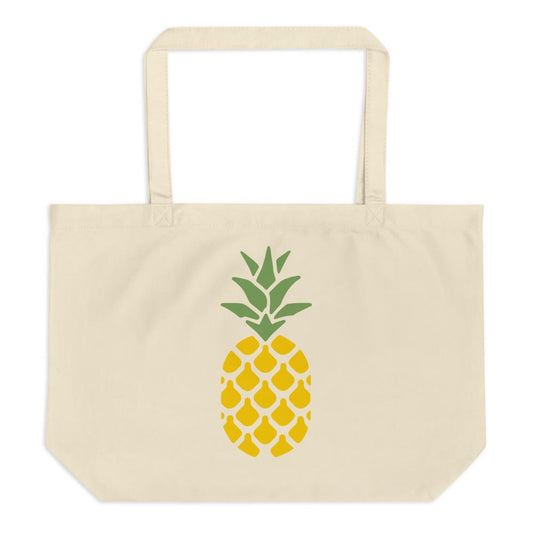 Large Organic Pineapple tote bag