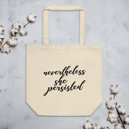 Nevertheless She Persisted Cotton Tote Bag