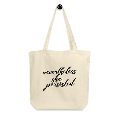 Nevertheless She Persisted Cotton Tote Bag