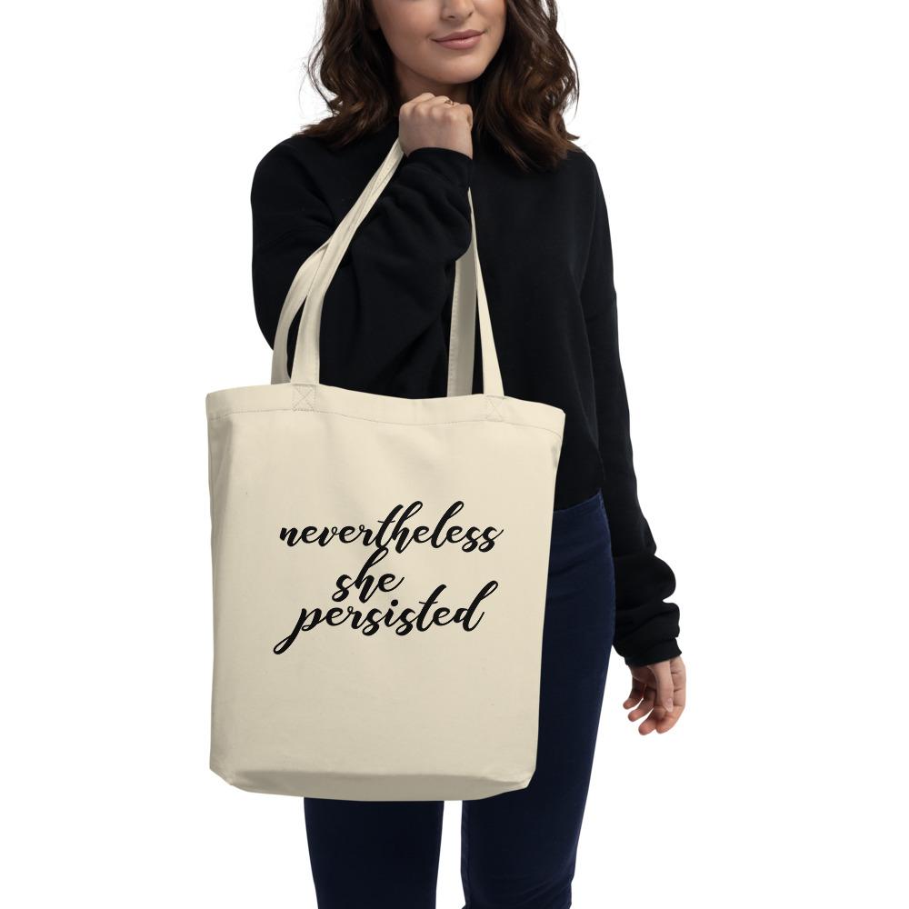 Nevertheless She Persisted Cotton Tote Bag