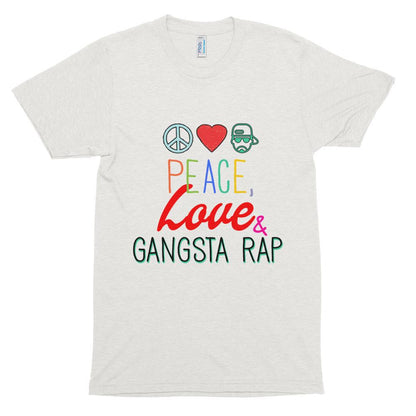 Peace, Love, and Gangsta Rap soft t-shirt